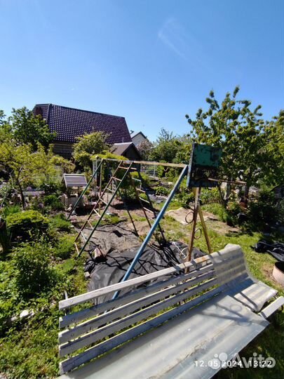 Уличный Детский игровой спортивный комплекс качели