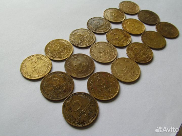 3 копейки с 1926 по 57 гг. 18 шт. Набор