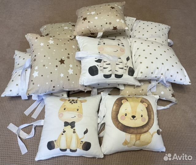 Бортики подушки в детскую кроватку