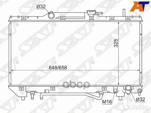 Радиатор Toyota Caldina (T190) 92-02 / Carina