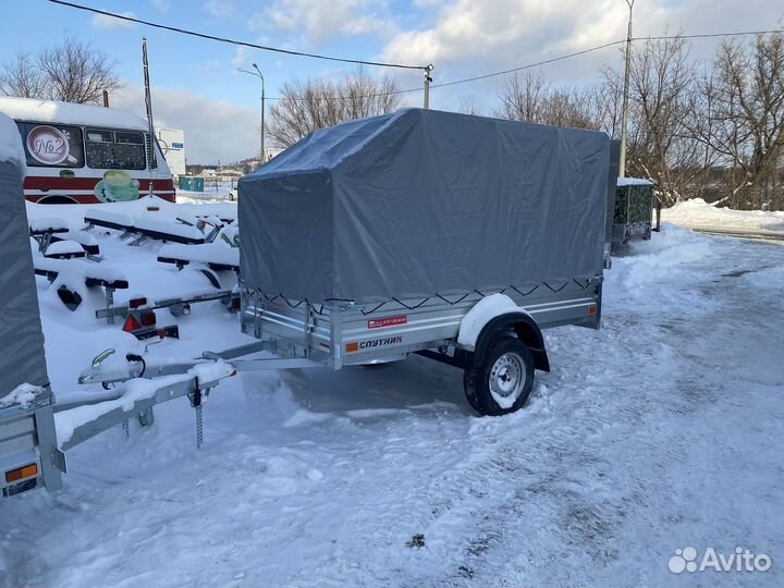 Прицеп 2540х1300 тент 1420мм (горячий цинк)