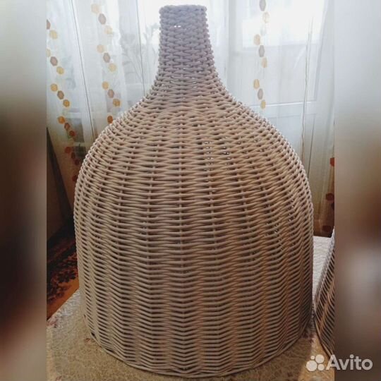 Абажур плетёный