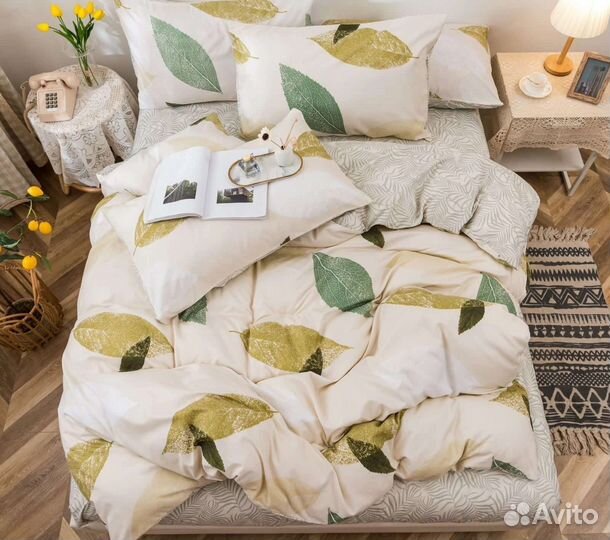 Комплект постельного белья 1.5 спальный(на молнии)