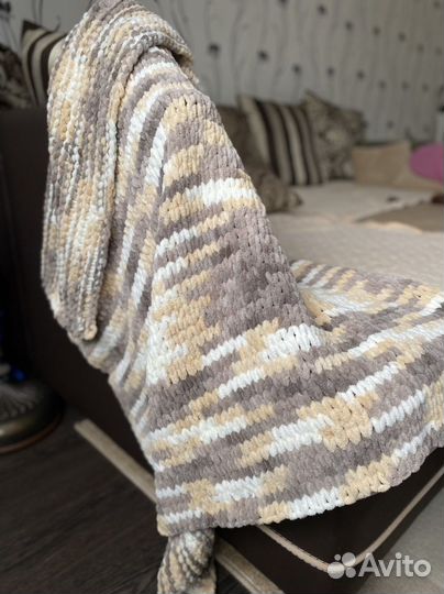 Плед детский вязаный ручная работа