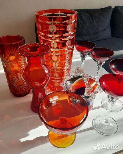 Винтажные вазы, фужеры, корзинки СССР