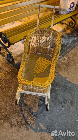 Детские санки плетеные