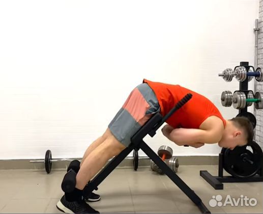 Гиперэкстензия скамья для спины 150 кг чёрная