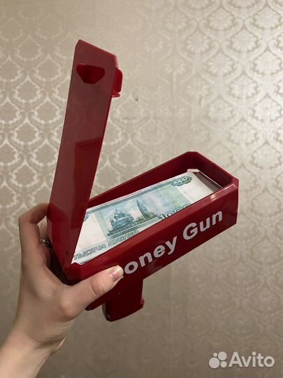 Money Gun Пистолет с деньгами купюрами