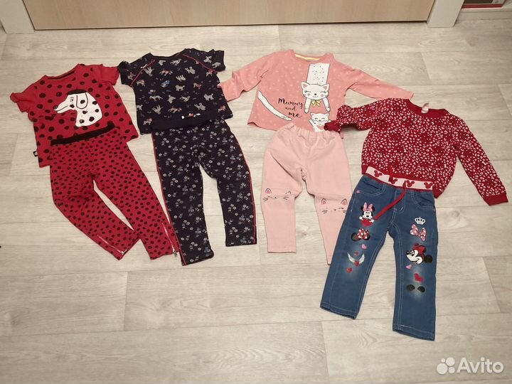 Большой пакет одежды+обувь д/девочки 92-104