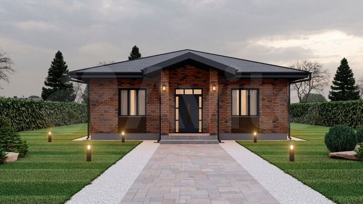 Коттедж 125 м² на участке 6 сот.