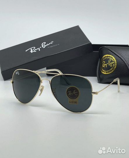 Очки Ray Ban aviator Стекло