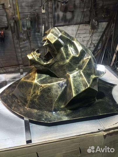 Пепакура, волк, полигональные фигуры