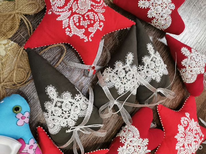 Сердца кружево жемчуг