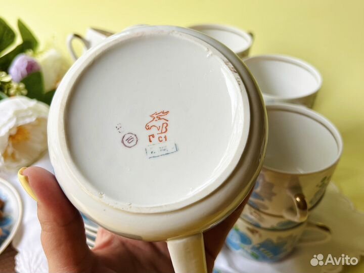 Чайный сервиз вербилки СССР чайные пары