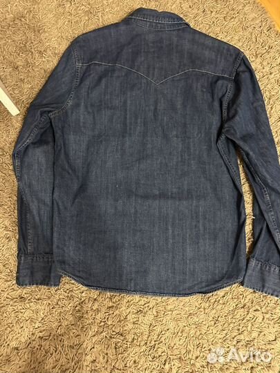 Джинсовая рубашка мужская