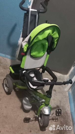 Велосипед коляска с ручкой