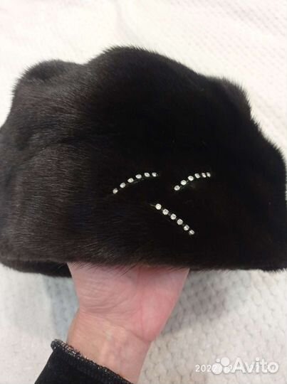 Норковый берет мягкий