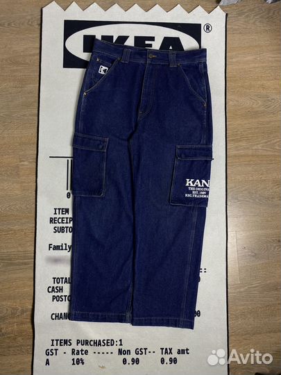 Karl kani широкие rap карго джинсы оригинал L