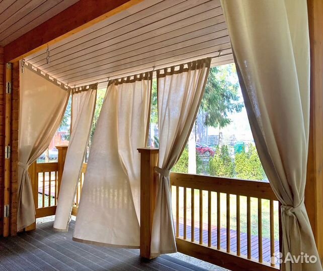 Уличные шторы для беседки веранды