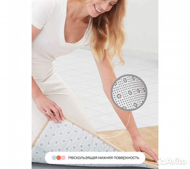 Набор ковриков для ванной и туалета с эффектом пам