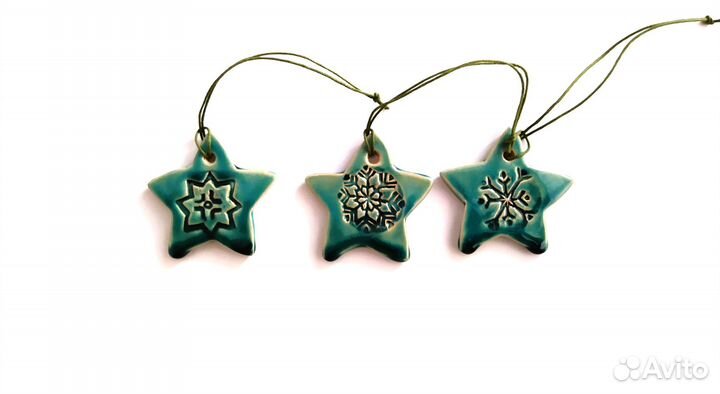 Керамические елочные игрушки