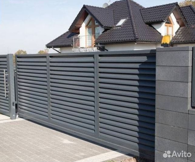 Забор жалюзи металлические