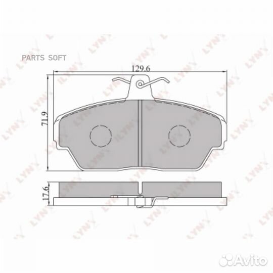 Lynxauto BD4604 Колодки тормозные дисковые перед