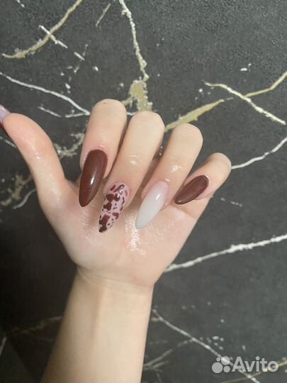 Маникюр наращивание