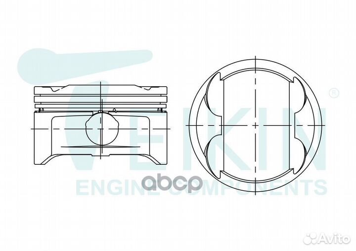 К-кт поршеней STD Hyundai IX35/Sonata 09