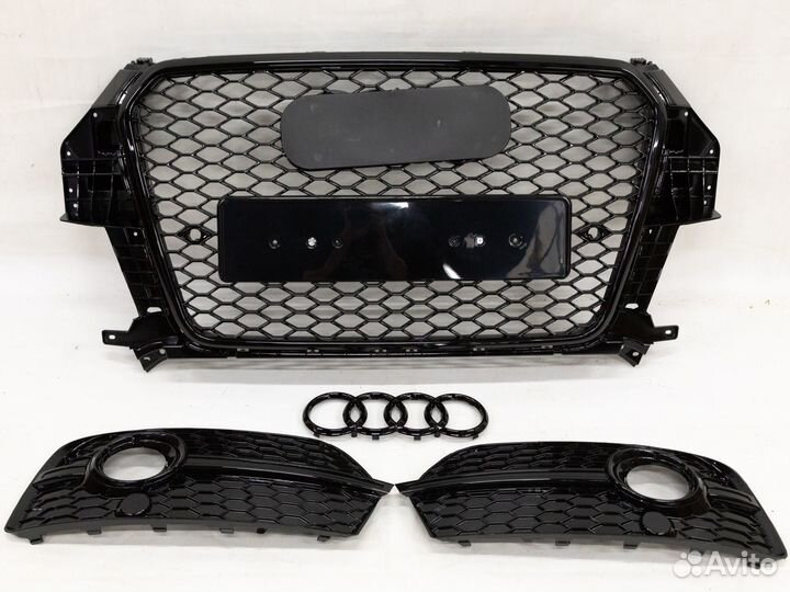Audi Q3 решетка радиатора+птф