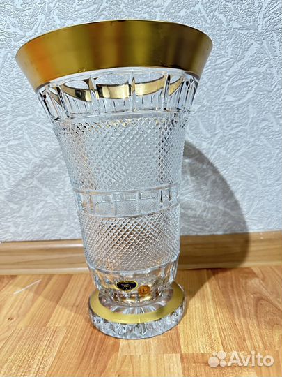 Ваза хрустальная чешская