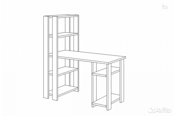 Стол компьютерный Slim стн-145/120 бен