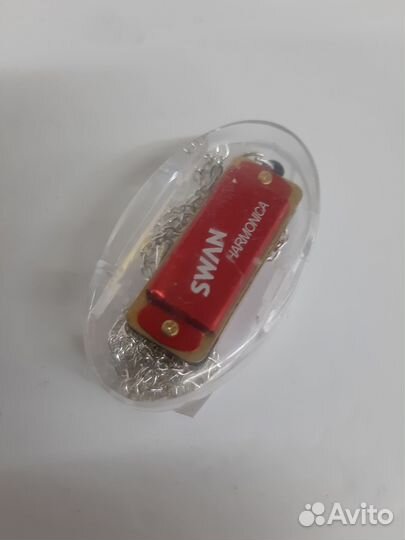 Губная гармошка миниатюрная, Брелок, Swan