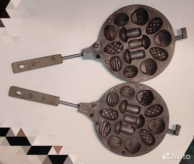 Форма для выпечки печенья СССР орешница вафельница