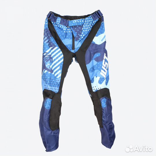 Мотоштаны JustCat (Камуфляж Синий, 34)