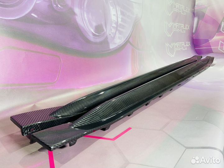 Карбоновые пороги BMW M4 G82 G83 OEM стиль