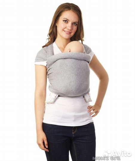 Трикотажный слинг-шарф с рождения