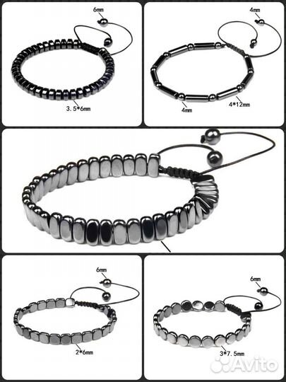 Очень красивые браслеты из гематита