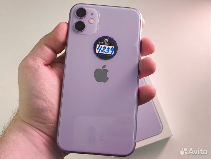 С коробкой) iPhone 11 128Gb Purple Sim+Esim