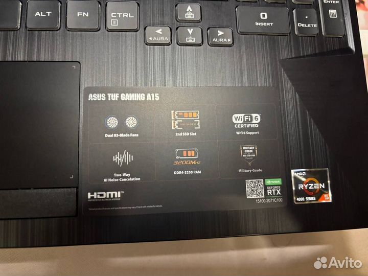 Ноутбук Asus TUF Gaming A15 RTX 3050 озу 32 гб