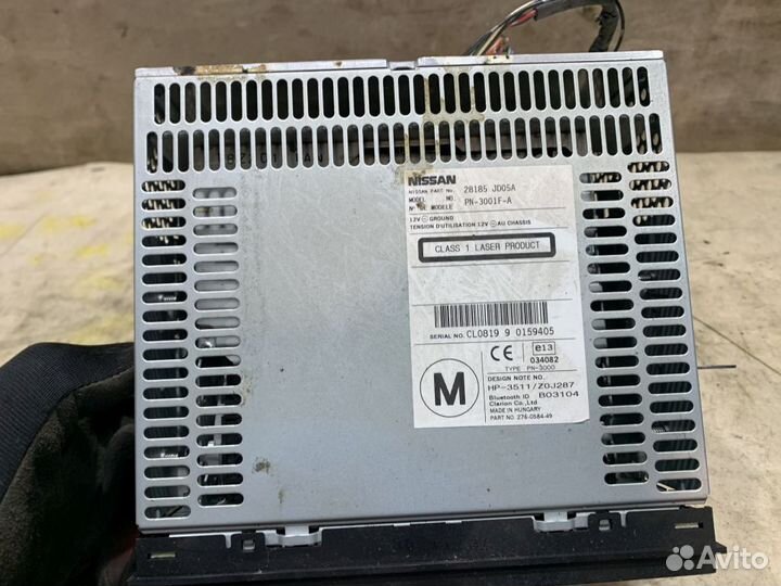 28185JD05A Магнитола Nissan Qashqai J10