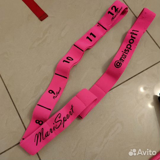 Скакалка, резина с петлями, подушка для растяжки