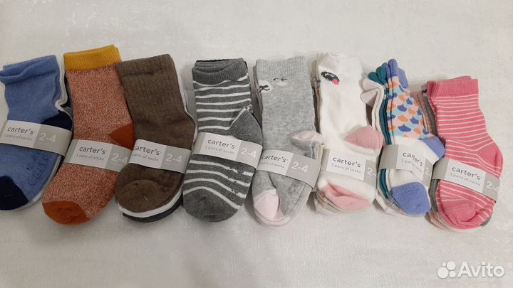 Носки детские для девочек и мальчиков по 3 пары