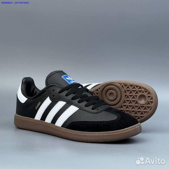 Кроссовки Adidas Samba Black (Арт.15600)