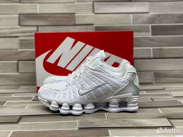 Кроссовки Nike Shox TL White (36-45)