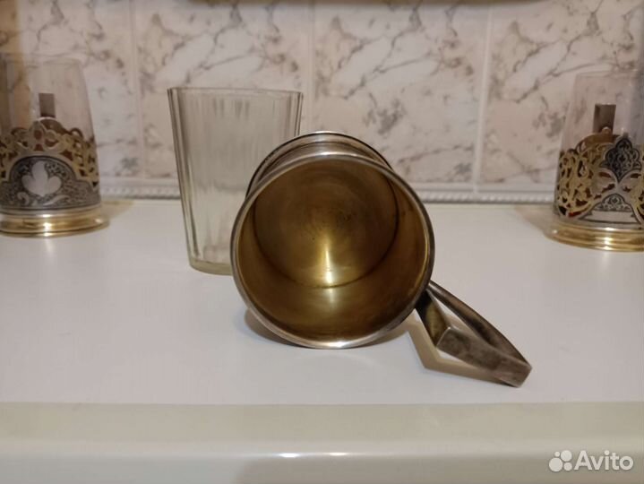 Подстаканник редкий с накладкой