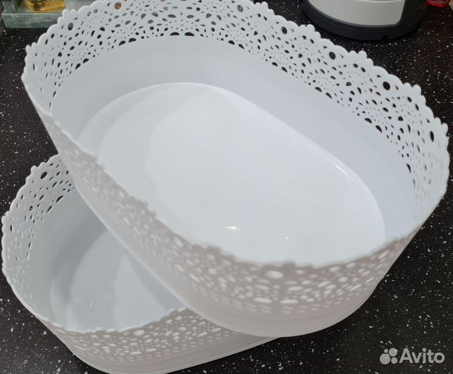 Корзинки пластиковые,2шт