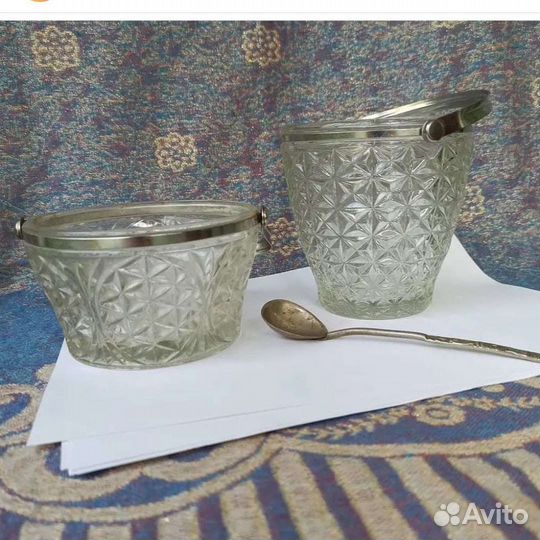 Сахарница стекло СССР