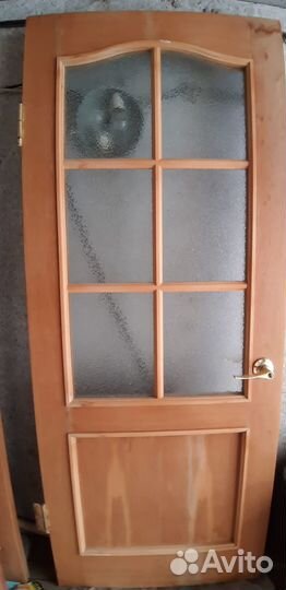 Двери межкомнатные из массива облиц шпоном дуба бу