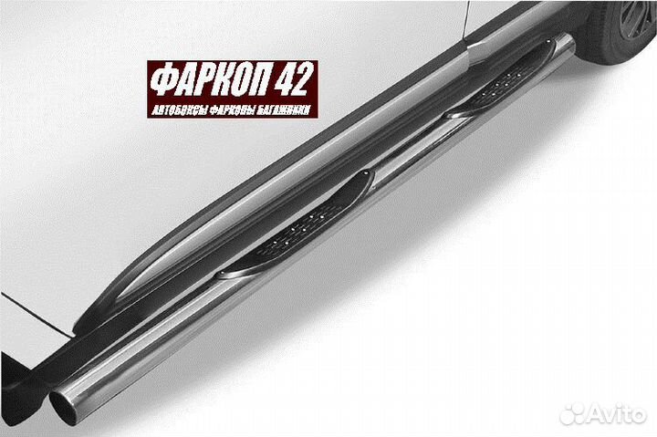 Защита порогов Mitsubishi outlander (2015) рест